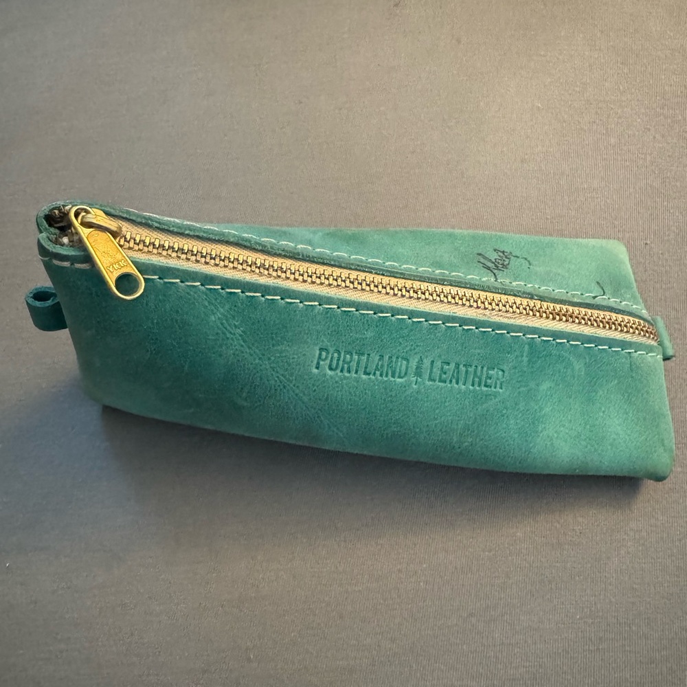 Reef Green color Portland Leather Goods Alpine Pouch PLG
